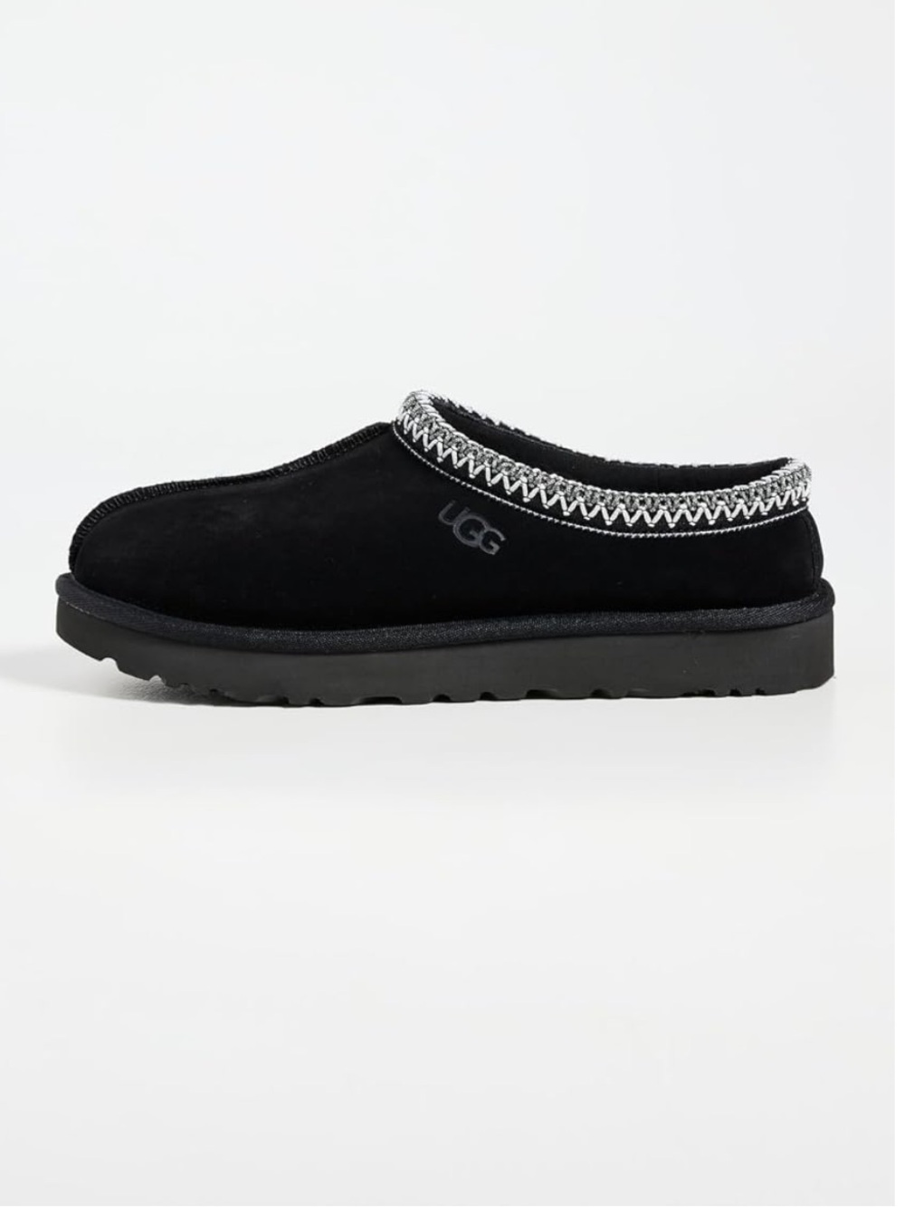 UGG tasman Black Suede Slip-On Clog